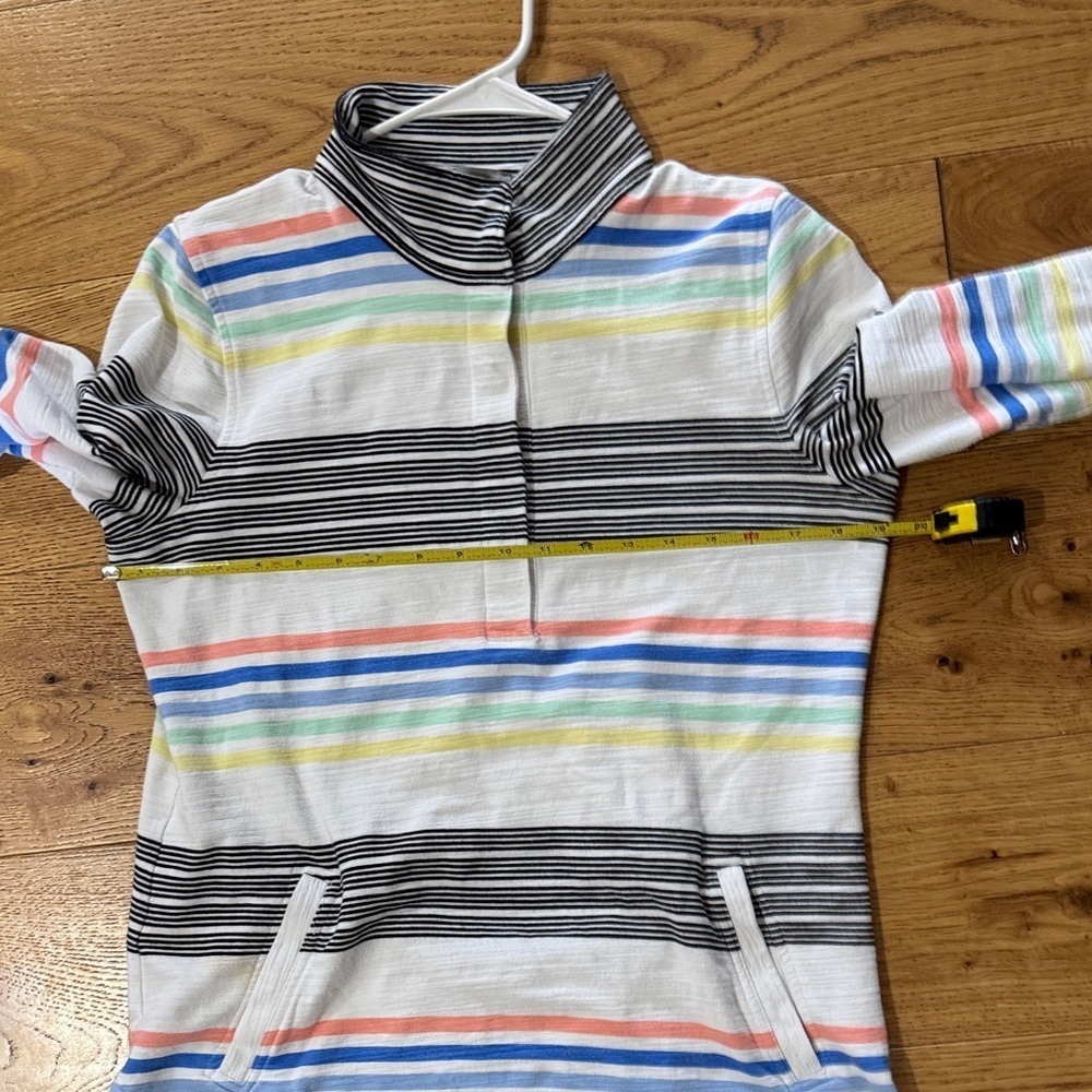 Talbots Black and White Striped Top Medium A10 - Picture 8 of 10